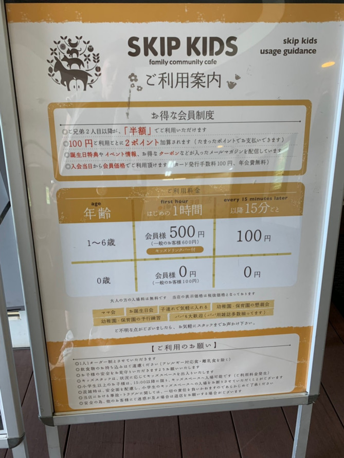 スキップキッズのご利用案内