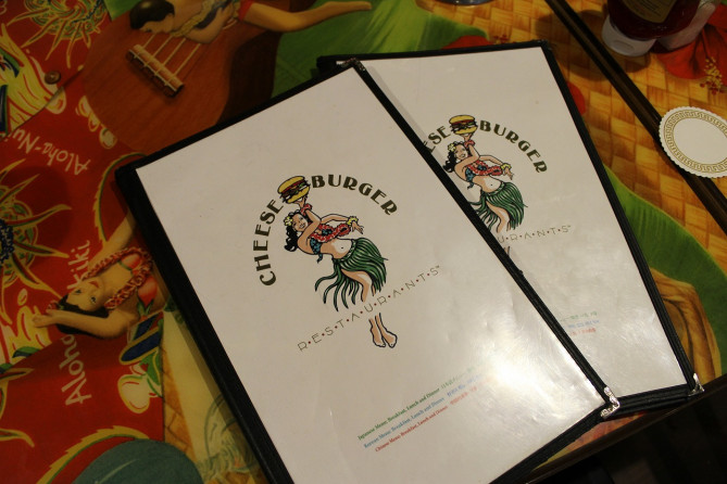 チーズバーガーインパラダイスのメニュー