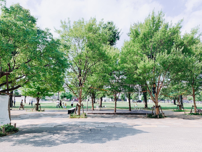 中野四季の森公園 自転車