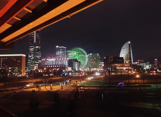 Chano-ma 横浜店内から見た夜景