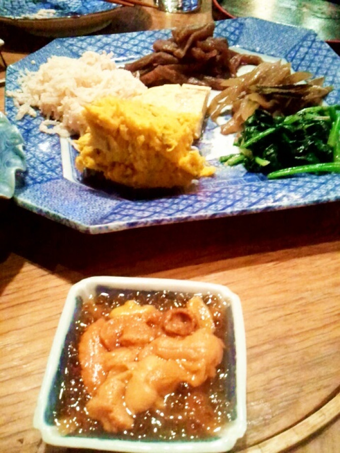 羅臼産の生ウニ