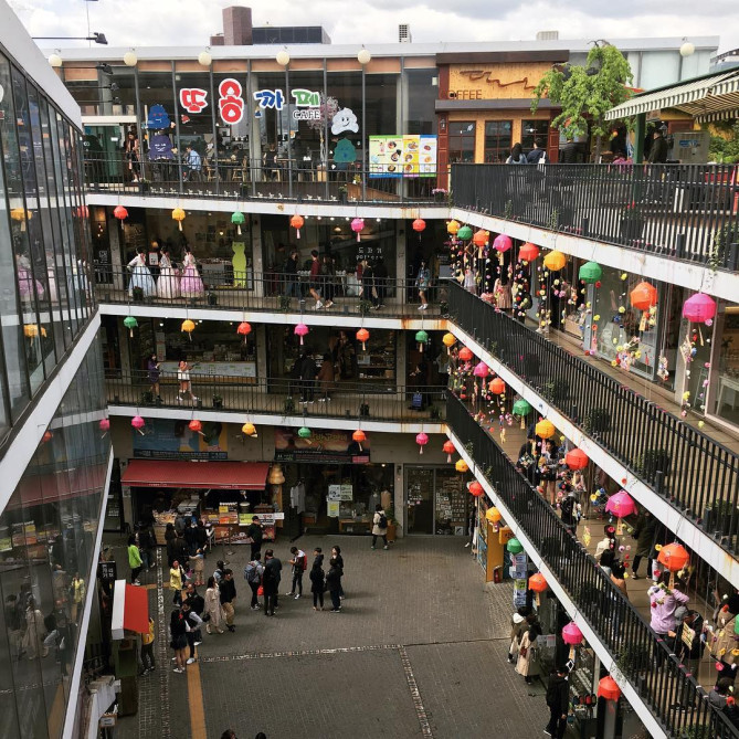 サムジキル4階からの景色