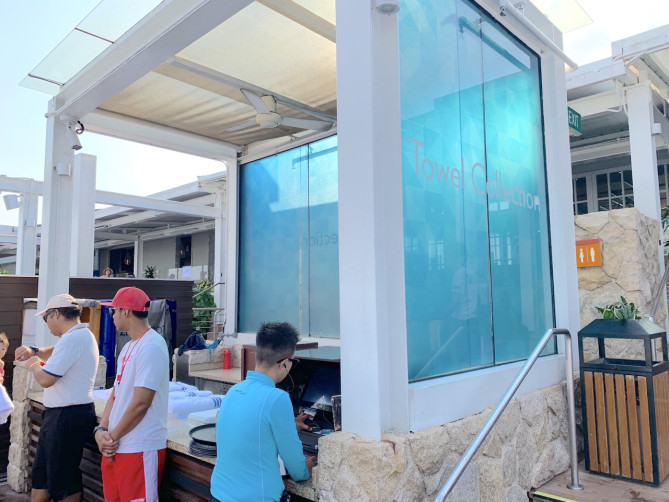 タオル貸し出し所