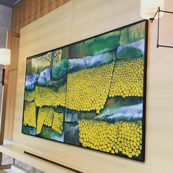 ホテル内いたるところにあるアート作品