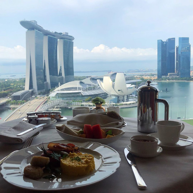 クラブラウンジからの景色