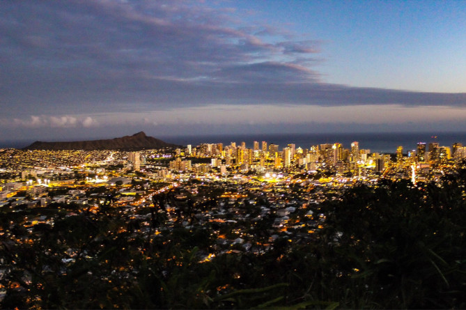 ハワイの夜景