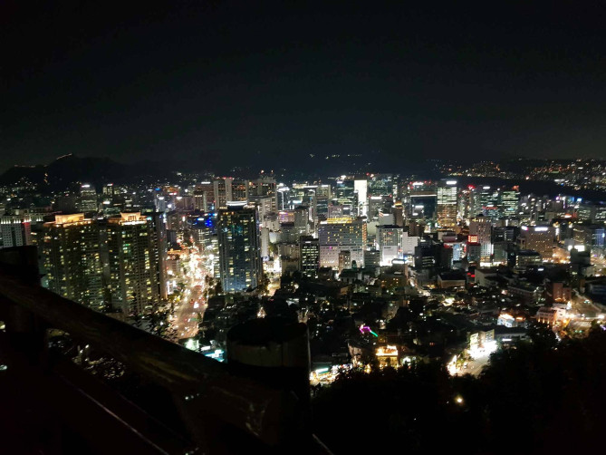 ソウルタワー周辺の景色