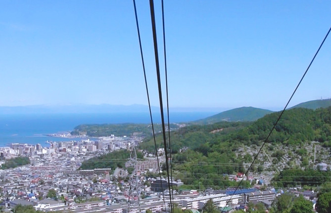 小樽天狗山ロープウェイからの景色