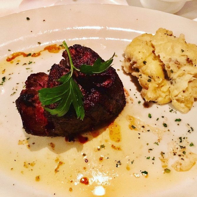 付け合せのマッシュポテトも美味しい♡