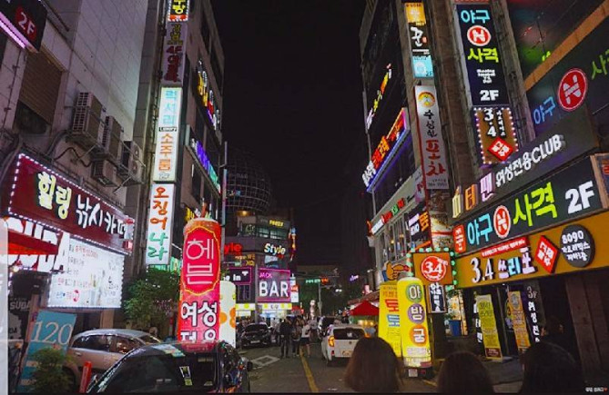 明洞繁華街