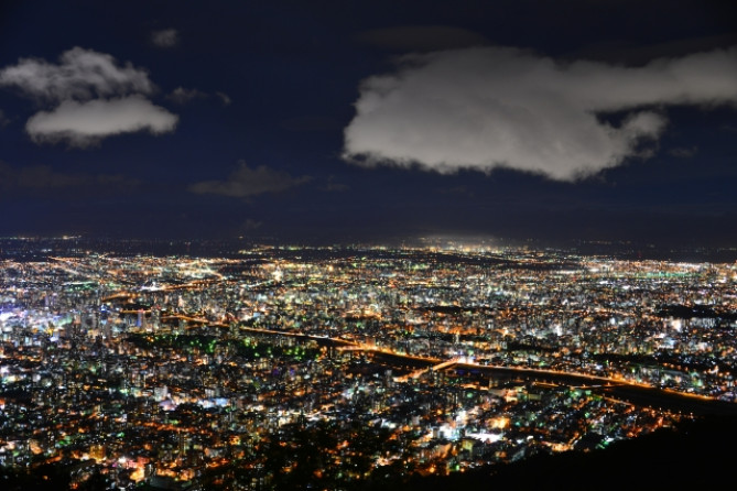 日本新三大夜景都市に選出の札幌の夜景
