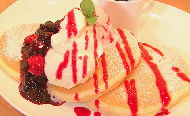 パンケーキママカフェのパンケーキ