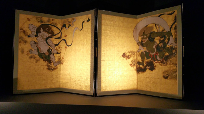 「風神雷神図」のレプリカ