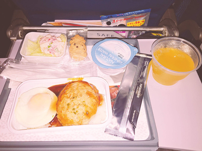ハワイアン航空の機内食