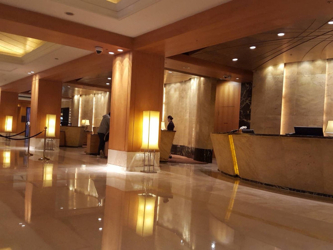 ホテルのフロント