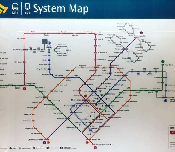 MRTの路線図