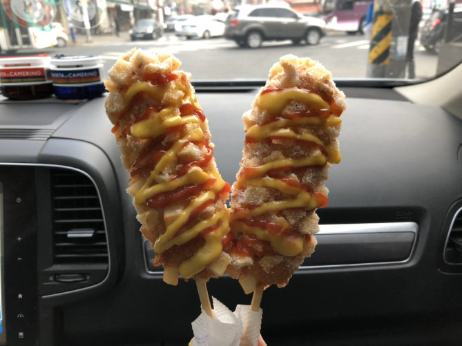 明朗ホットドッグのハットグ