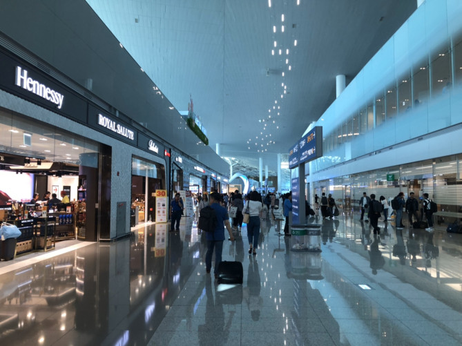仁川空港の様子