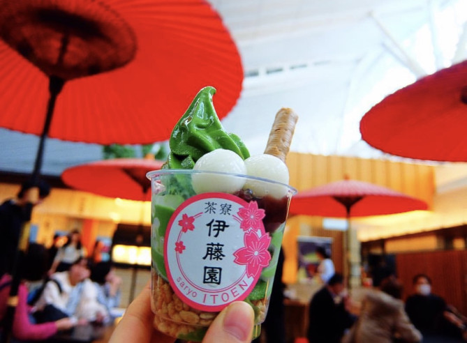 茶寮 伊藤園のパフェ