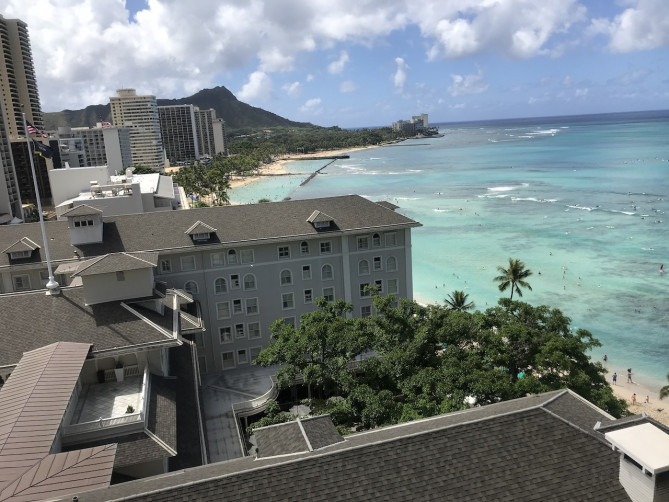 ハワイの海の景色