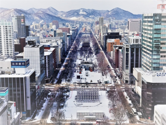 冬の大通り公園