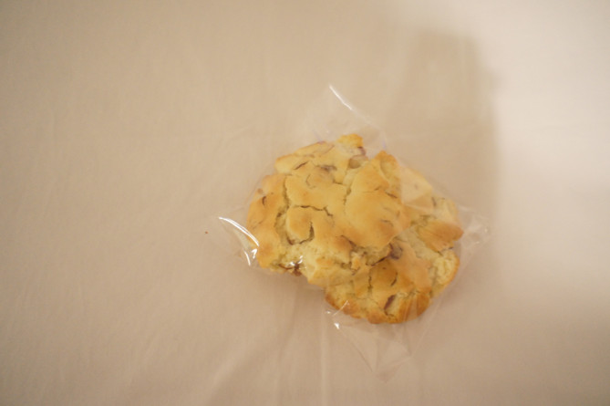 チェックイン時にもらえる手作りクッキー