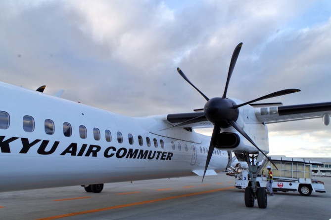 琉球エアコミューターの飛行機