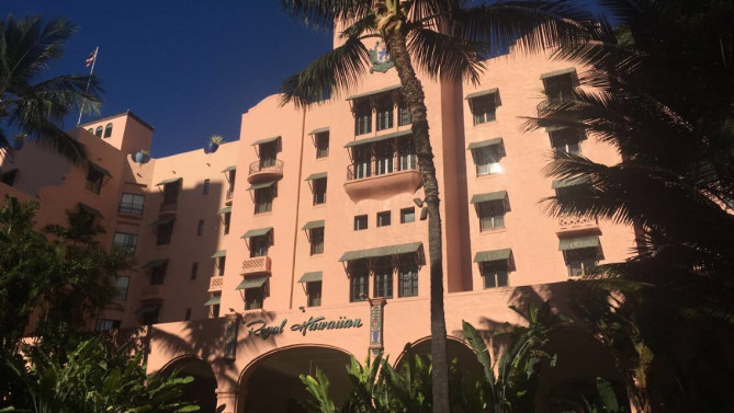 ロイヤルハワイアンの入り口・オリジナル画像