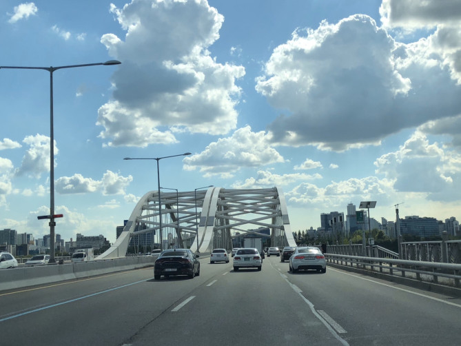 ソウル市内の高速道路