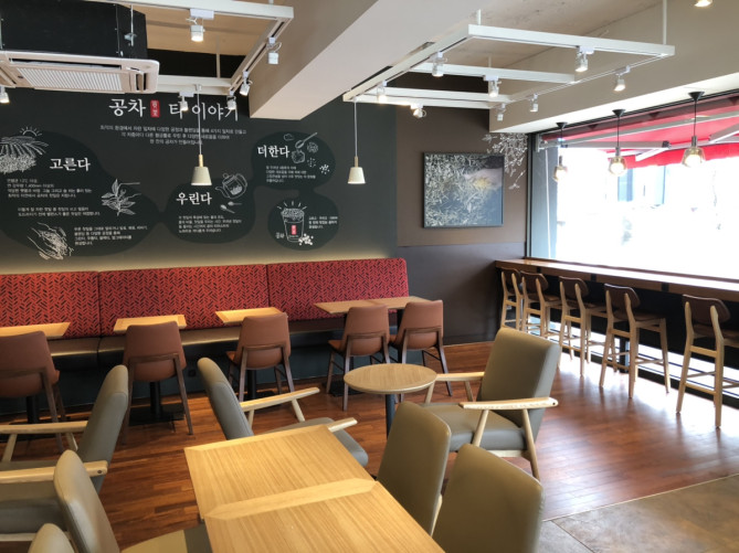 筆者が実際に訪れたゴンチャの店内