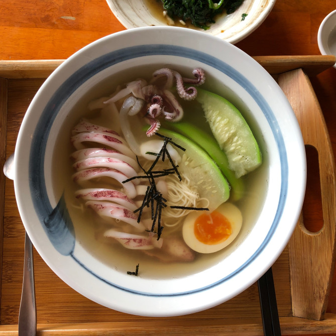 イカ入りの麺線