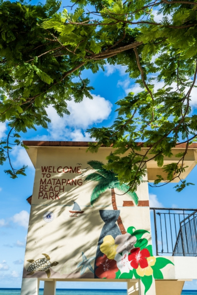 マタパンビーチの壁画